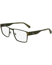 Calvin Klein - Ckj24208 001 Optical Frames Metal Squared Normal - Lyst