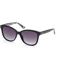 Guess - Gu7828 01B Sunglasses Injected Smoke Squared Normal Shaded - Lyst