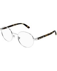 Gucci - Gg1585O 002 Optical Frames Metal Transparent Round - Lyst