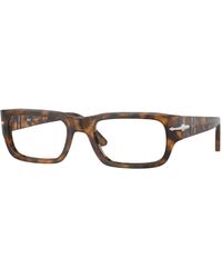 Persol - Po3347V 1210 Optical Frames Acetate Transparent Squared Normal - Lyst
