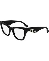 KARL LAGERFELD - Kl6171 001 Optical Frames Acetate Cat Eye Normal - Lyst