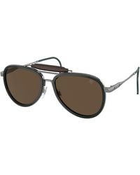 Ralph Lauren - Rl7080Q The Roadster 900253 Sunglasses Metal Pilot Normal Anti -Reflex - Lyst