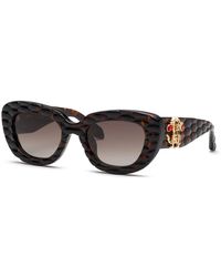 Roberto Cavalli - Src058S 743 Sunglasses Acetate Geometric Normal Shaded - Lyst