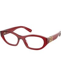 Miu Miu - Mu 03Wv 25M1O1 Optical Frames Acetate Transparent Geometric Normal - Lyst