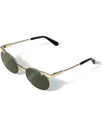 Off-White c/o Virgil Abloh - Ow2030 7655 Sunglasses Metal Round Normal - Lyst
