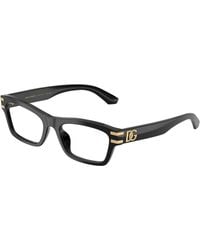 Dolce & Gabbana - Dg3454 501 Optical Frames Acetate Transparent Squared Normal - Lyst