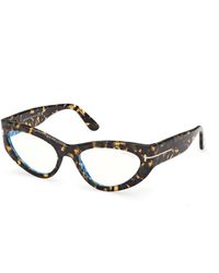 Tom Ford - Ft6134-B 055 Optical Frames Acetate Cat Eye Normal - Lyst