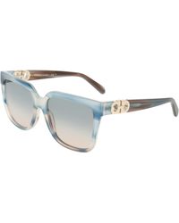 Ferragamo - Sf2109S 314 Sunglasses Acetate Squared Normal - Lyst
