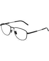 Moncler - Me1005 1001 Optical Frames Steel Transparent Round Normal - Lyst