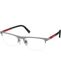 Prada Linea Rossa - Ps 50Rv Dhg1O1 Optical Frames Metal Pillow Normal - Lyst