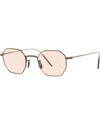 Oliver Peoples - Ov1299T Tk-5 5284 Optical Frames Titanium Round Normal - Lyst