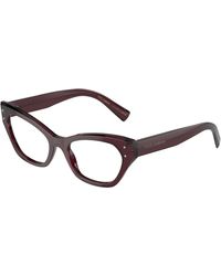 Dolce & Gabbana - Dg3385 3045 Optical Frames Acetate Transparent Cat Eye Normal - Lyst