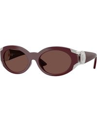 Versace - Ve4503U 55348D Sunglasses Injected Round Normal - Lyst