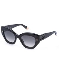 Furla - Sfu985 700 Sunglasses Acetate Smoke Butterfly Normal Nuanced - Lyst