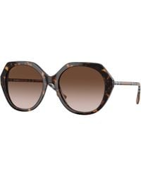 Burberry - Be4375 Vanessa 401713 Sunglasses Acetate Geometric Normal Shaded - Lyst