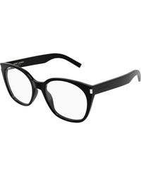 Saint Laurent - Sl 897 001 Optical Frames Acetate Transparent Cat Eye - Lyst