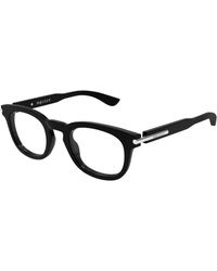 McQueen - Am0498O 001 Optical Frames Acetate Transparent Round - Lyst