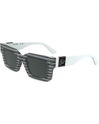 KARL LAGERFELD - Kl6182S 008 Sunglasses Acetate Squared Normal - Lyst