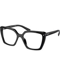 Prada - Pr 16Zv 1Ab1O1 Optical Frames Acetate Squared Normal - Lyst