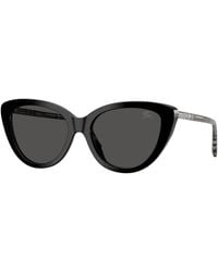 Burberry - Be4457 416587 Sunglasses Acetate Cat Eye Normal - Lyst