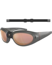 Giorgio Armani - Ar8201Q 60504Z Sunglasses Injected Round Mirrored - Lyst
