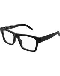 Saint Laurent - Sl M10_B 005 Optical Frames Acetate Transparent Squared - Lyst