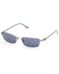 Guess - Gu00290 10X Sunglasses Metal Squared Normal - Lyst