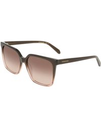 Ferragamo - Sf2102S 234 Sunglasses Acetate Squared Normal - Lyst