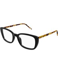 Saint Laurent - Sl 776 010 Optical Frames Acetate Transparent Squared - Lyst