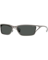 DIESEL - Dl1015 100987 Sunglasses Metal Squared Normal - Lyst