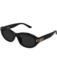 Balenciaga - Bb0434Sk 001 Sunglasses Acetate Round - Lyst