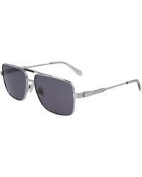 Ferragamo - Sf318Sp 021 Sunglasses Titanium Squared Normal - Lyst