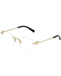 Tiffany & Co. - Tf1175 6021 Optical Frames Metal Transparent Geometric Normal - Lyst