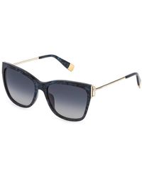 Furla - Sfu462 02G2 Sunglasses Acetate Squared Normal Shaded - Lyst