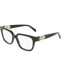 Ferragamo - Sf3056 001 Optical Frames Acetate Squared Normal - Lyst