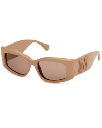Max Mara - Mm0209 45E Sunglasses Injected Geometric Normal - Lyst