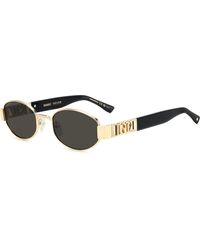 DSquared² - D2 0155/S 000/Ir Sunglasses Metal Round Normal - Lyst