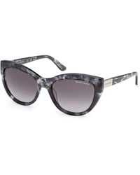 Guess - Gm00045 20B Sunglasses Acetate Smoke Cat Eye Normal - Lyst