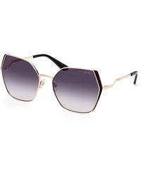 Guess - Gu7843 28B Sunglasses Metal Geometric Normal Shaded - Lyst