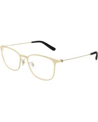 Montblanc - Mb0463Ol 008 Optical Frames Metal Transparent Squared - Lyst