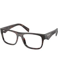 Prada - Pr 22Zv 17N1O1 Optical Frames Acetate Pillow Normal - Lyst