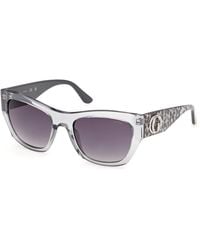 Guess - Gu00363 20B Sunglasses Injected Smoke Squared Normal - Lyst