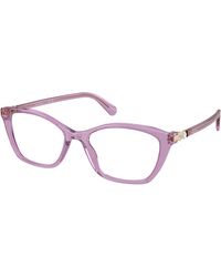 Swarovski - Sk2065 1096 Optical Frames Acetate Transparent Pillow Normal - Lyst