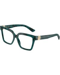 Dolce & Gabbana - Dg3395 3460 Optical Frames Acetate Squared Normal - Lyst