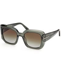 Tom Ford - Ft1220 Carla-02 93P Sunglasses Acetate Squared Normal - Lyst