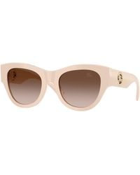 Burberry - Be4491 422313 Sunglasses Acetate Round Normal Nuanced - Lyst