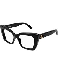 Balenciaga - Bb0297O 001 Optical Frames Acetate Squared - Lyst