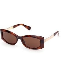 MAX&Co. - Mo0144 52E Sunglasses Injected Squared Normal - Lyst