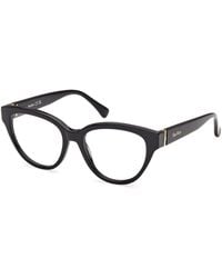 Max Mara - Mm5229 001 Optical Frames Acetate Round Normal - Lyst