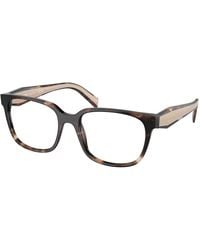Prada - Pr 17Zv 07R1O1 Optical Frames Acetate Squared Normal - Lyst